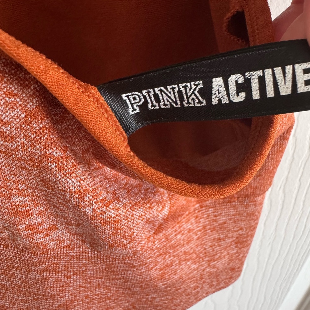 PINK Victoria's Secret Orange Sports Bra